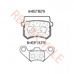 RBK-9163 FA416 50 EAGLE ATV DİSK BALATA 1 .KALİTE